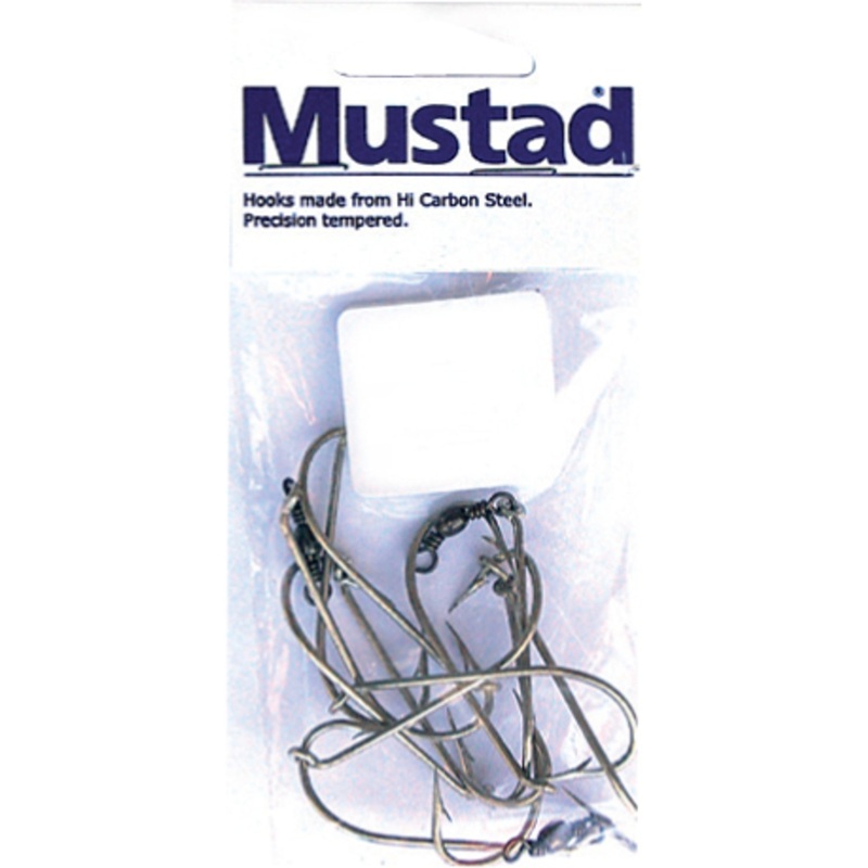 Mustad Pre-Made 4200 Ganged Sets 1/0- x3/3 sets