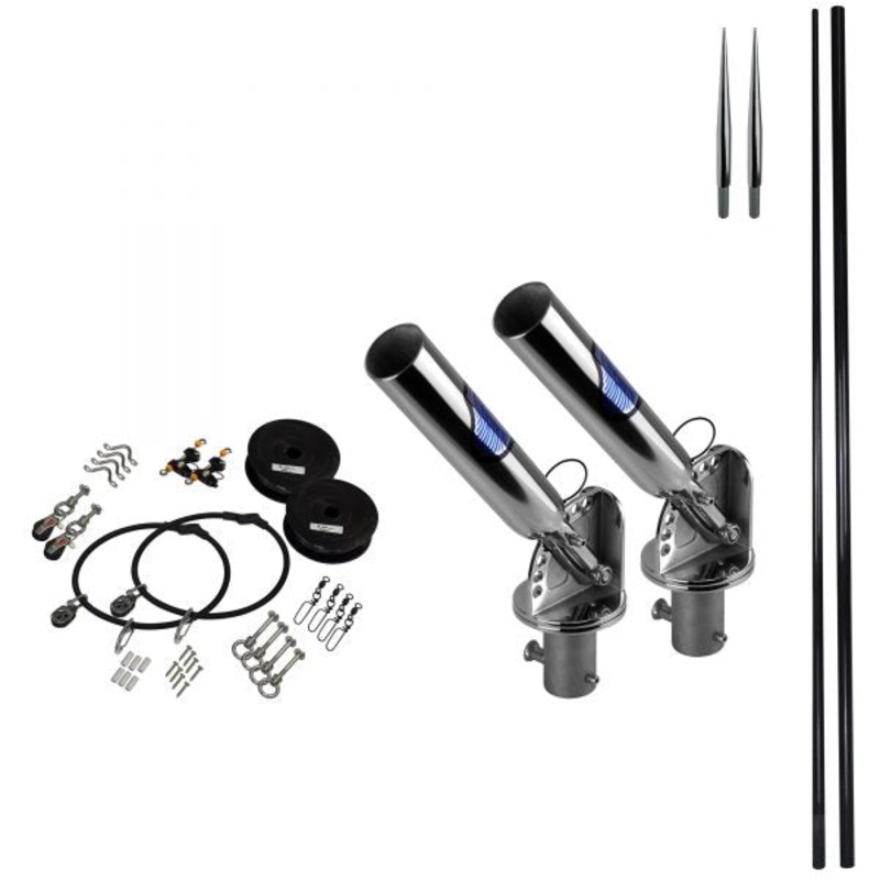 Reelax T-Top Outrigger Glass Poles Kit 4.5m