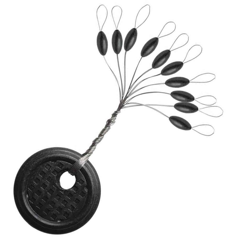 VMC Sinker Stops Black 10PK LARGE