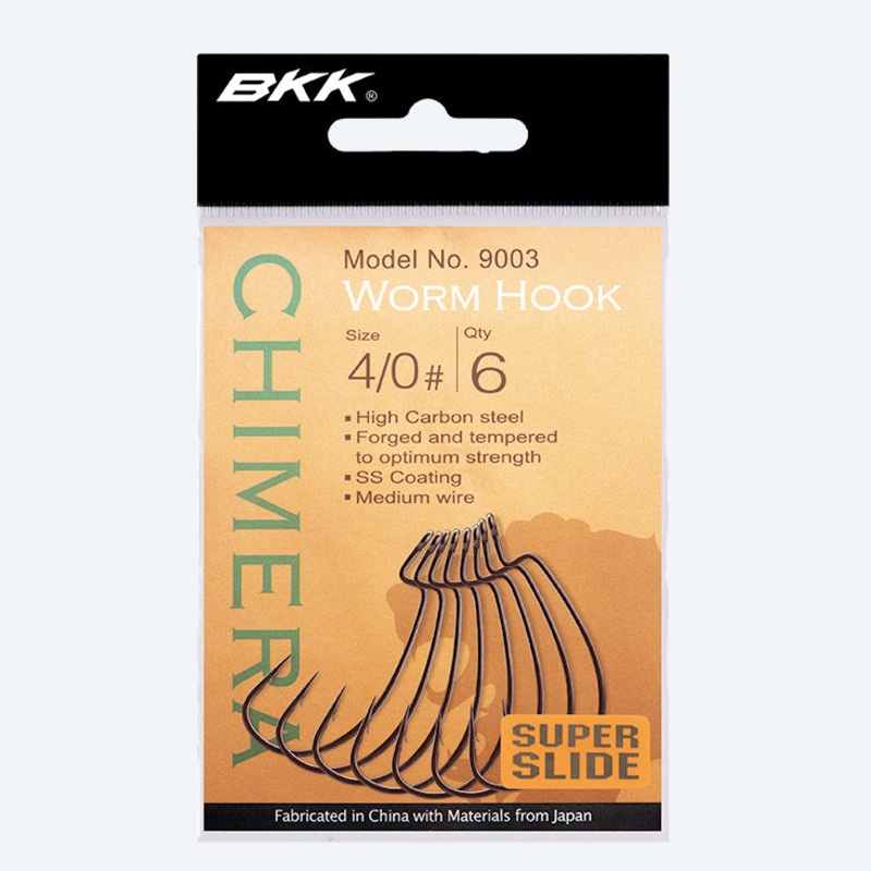 BKK Chimera Worm Hook 3/0 6-pack