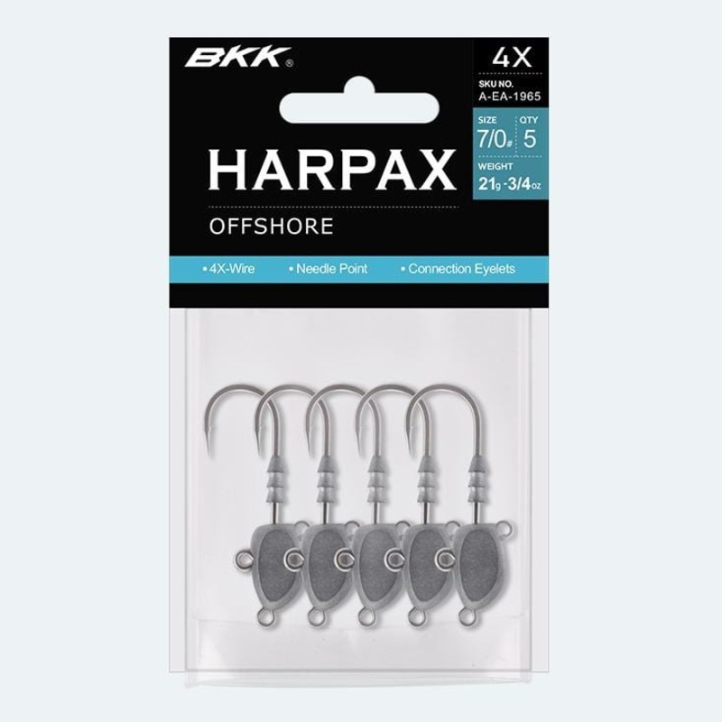 BKK Harpax Offshore Jigheads 5/0 (1/2oz) – 3pk