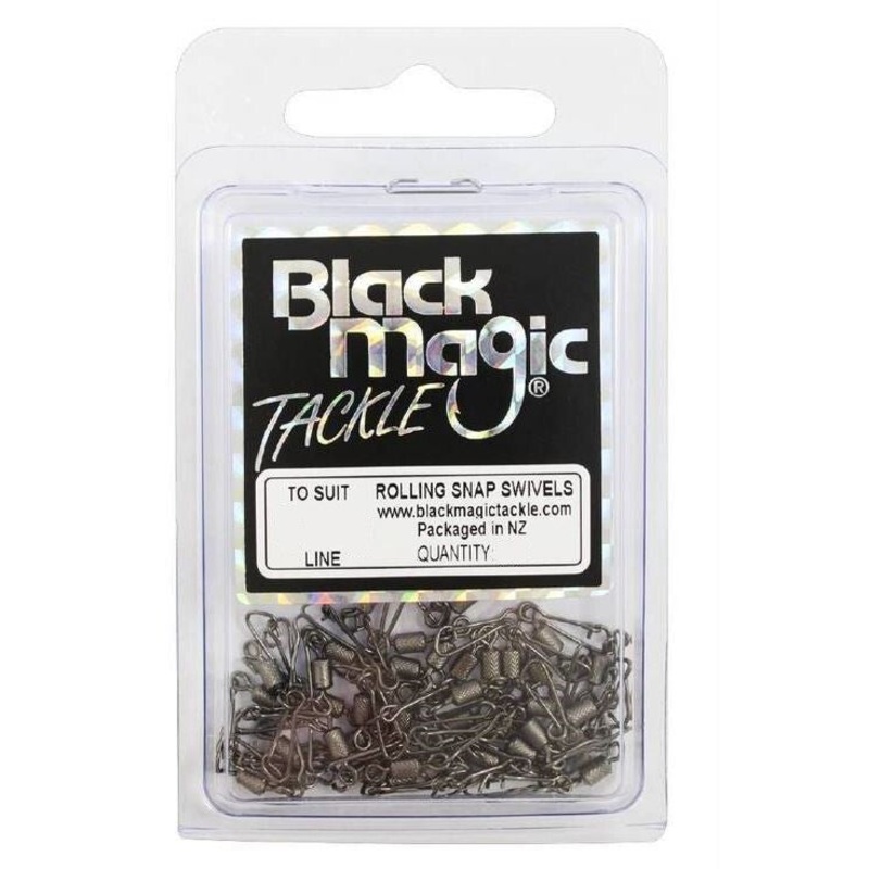 Black Magic Rolling Snap Swivel Clip Eco Value Pack 10kg
