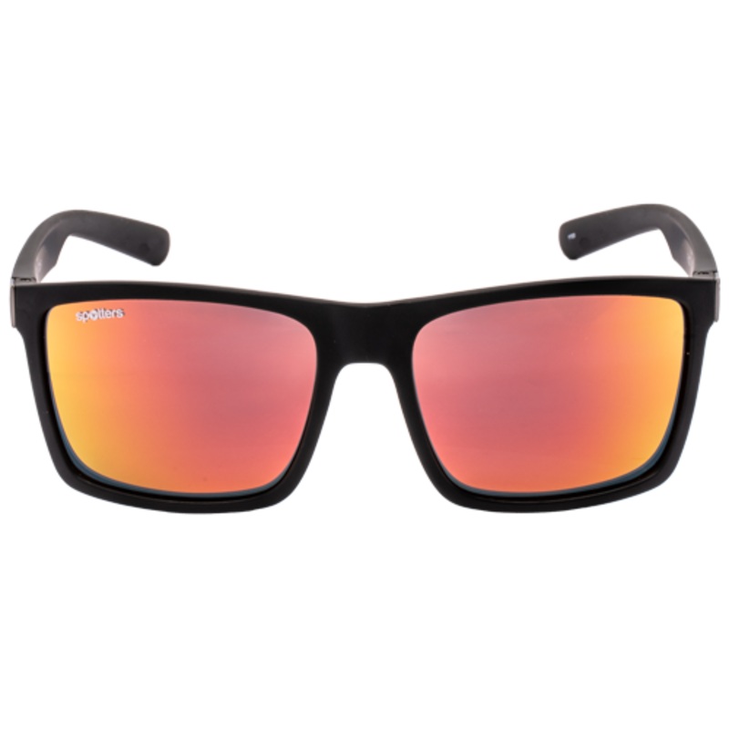 Spotters Riot Matt Black Mens Performance Polarised Sunglasses Carbon