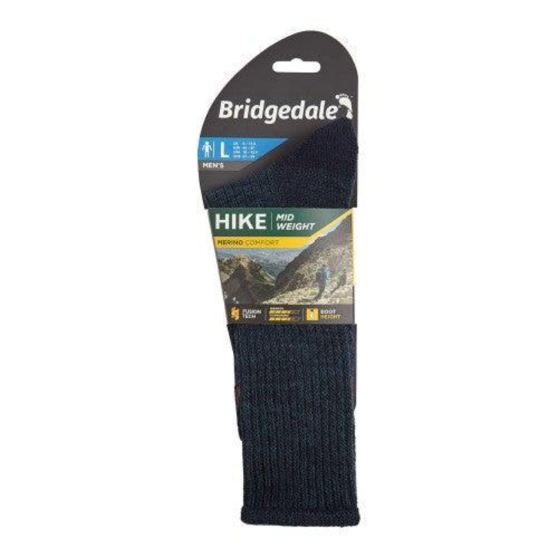 Bridgedale Hike MW Comfort Sock Mens Medium Navy