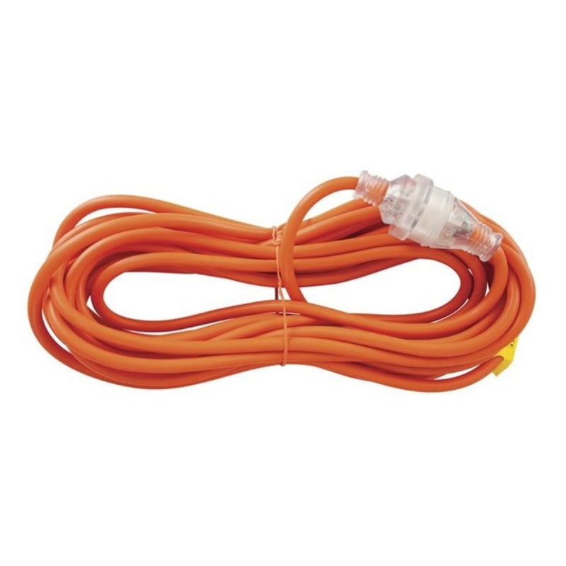 Powertech 10m 15A Mains Extension Lead 10M ORANGE