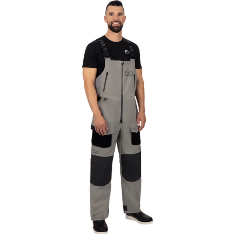 VAPOR PRO TRI-LAMINATE BIB PANT GREY/CHAR L