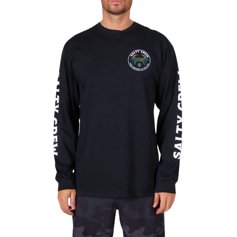 Salty Crew Blue Crabber L/S Tee S Black