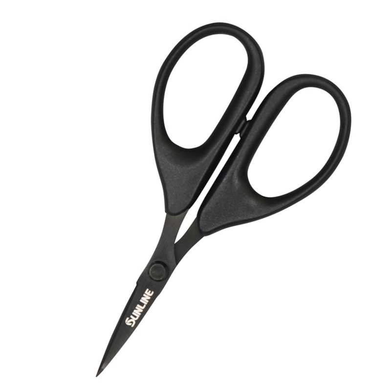 Sunline Titanium Coated Braid Scissors SAP-1210 Black