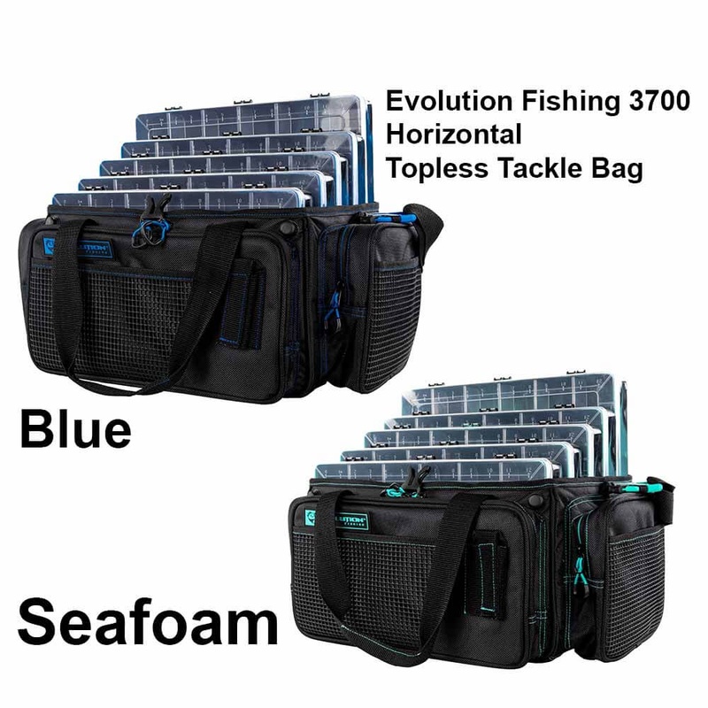 Evolution Outdoor 3700 Horizontal Drift Series Topless Tackle Bag BLUE