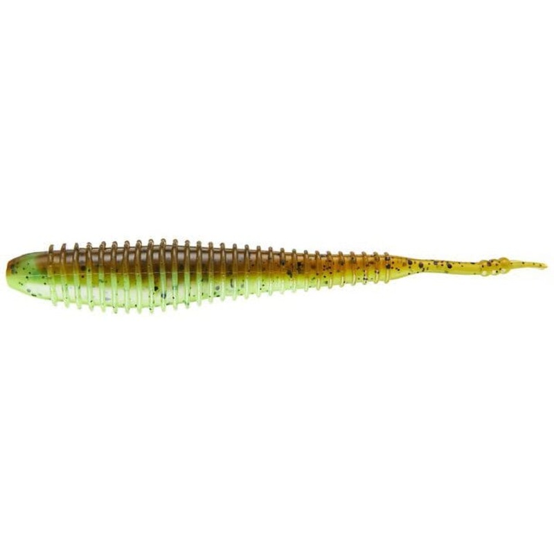 Hog Farmer Spunk Shad Green Pumpkin Chartreuse 3.5″
