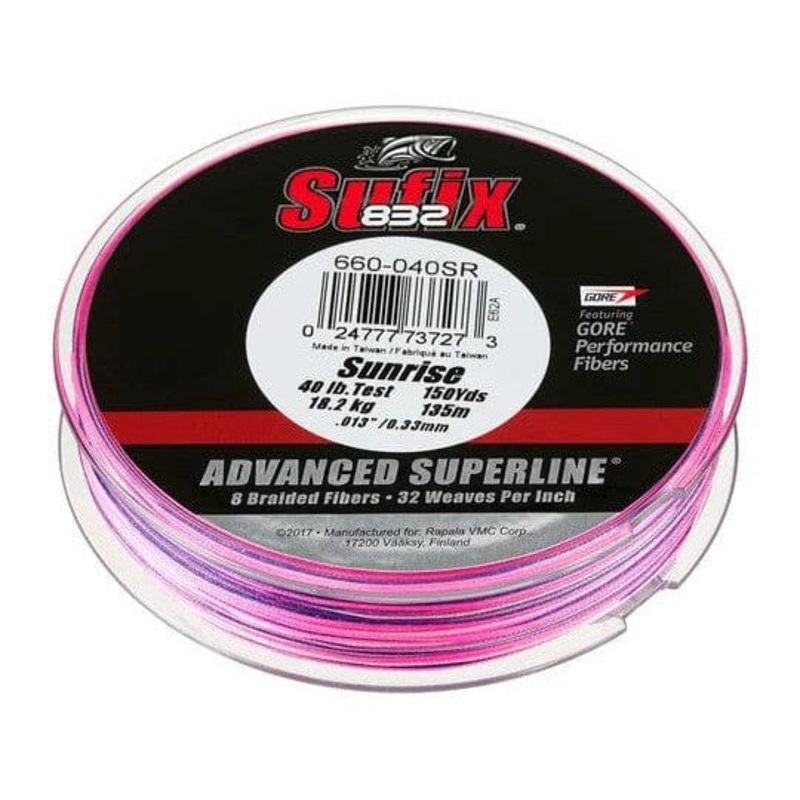 Sufix 832 Braided Line Sunrise 8lb 150yds