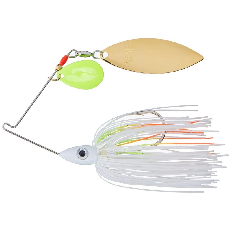 Nichols Pulsator Spinnerbait Kicker Series Colorado Willow Snow Chartreuse 3/8 oz