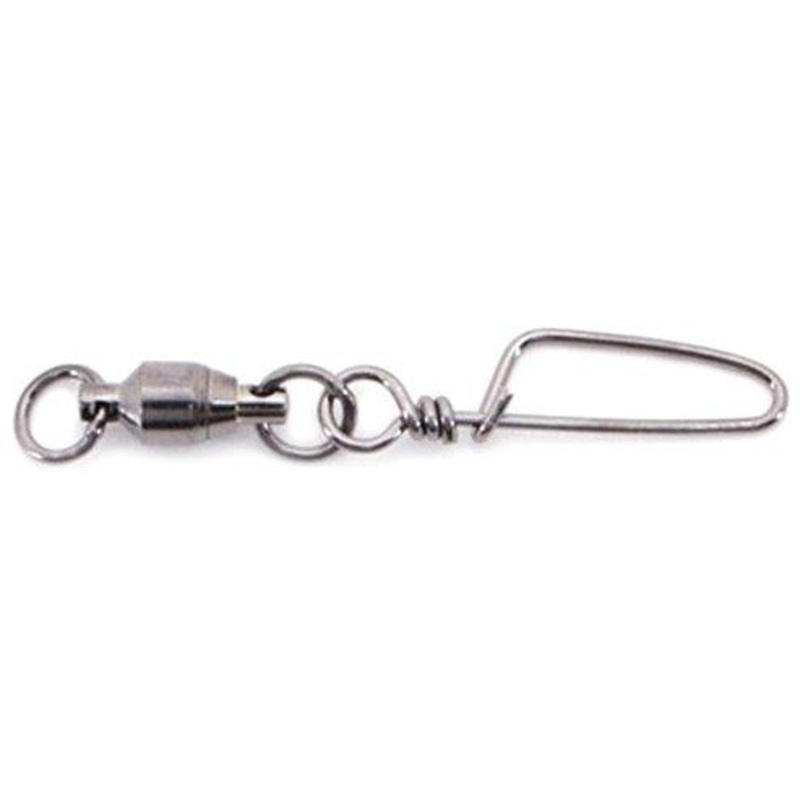 Spro Ball Bearing Snap Swivel w/ 2 Welded Rings 0100# #4 06pk