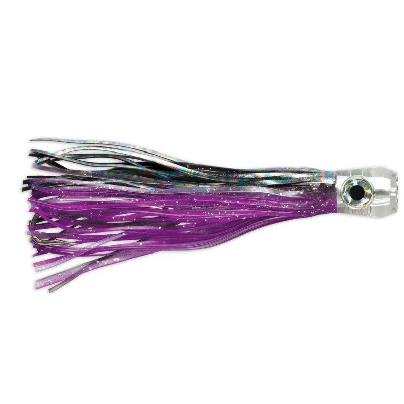 Williamson Big Game Rigged Trolling Skirted Lure – 8 inch Black Purple