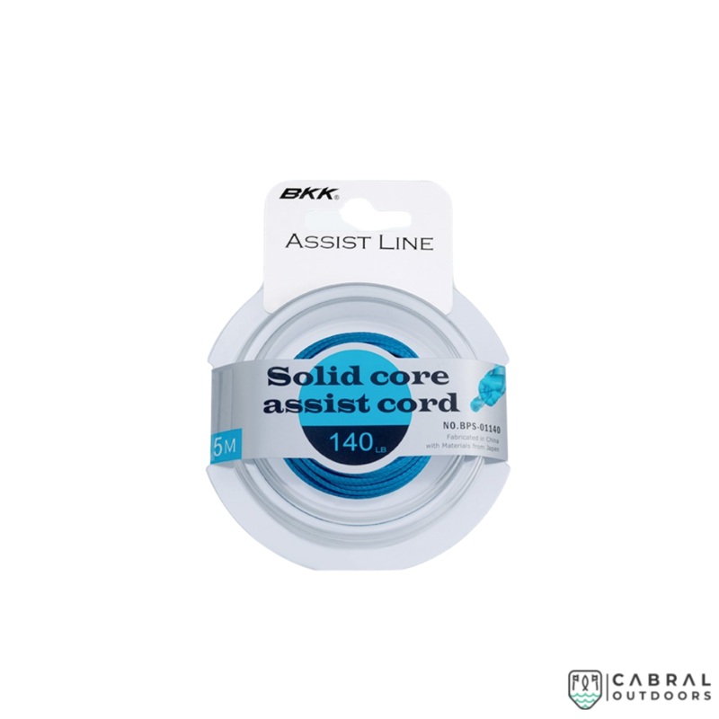 BKK Solid Core Assist Chord Braided Line  | Size:50-180lb | 4-5m 50lb
