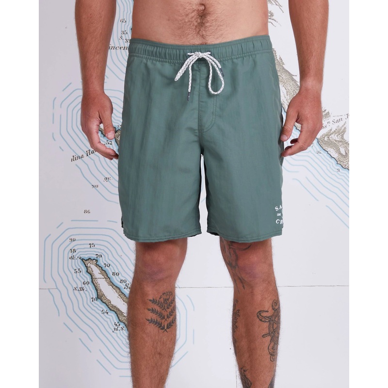 Salty Crew Quiver Elastic Boardshort Fatigue Green M
