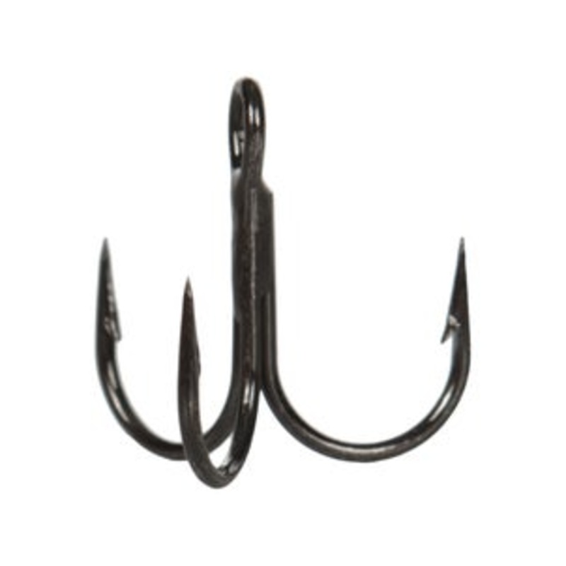 VMC Round Bend Treble 1X Hooks Black Nickel #1/0